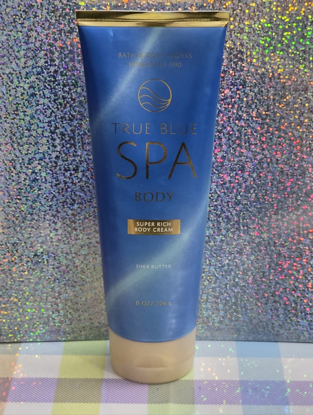 Bath & Body Works True Blue Spa Super Rich Body Cream 8oz NEW